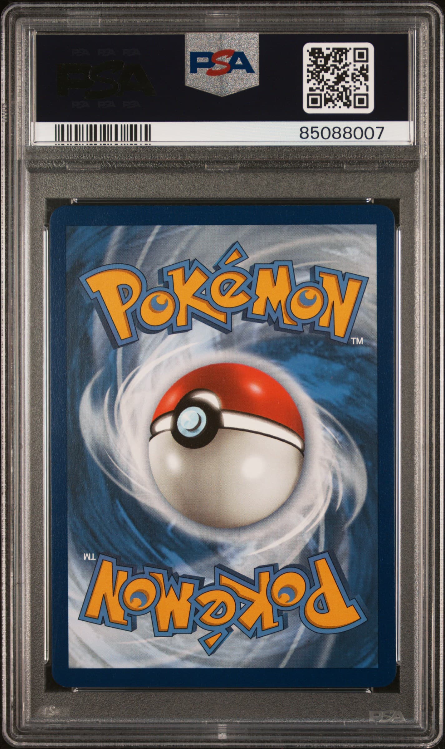 PSA graded card back